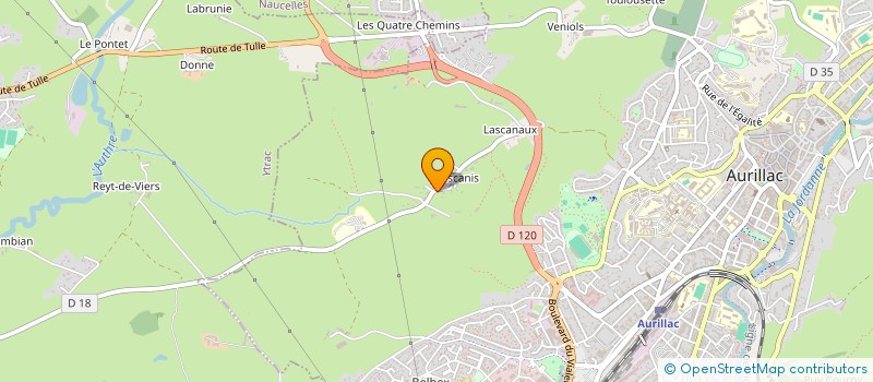 localisation de l'entreprise AR 309 à AURILLAC