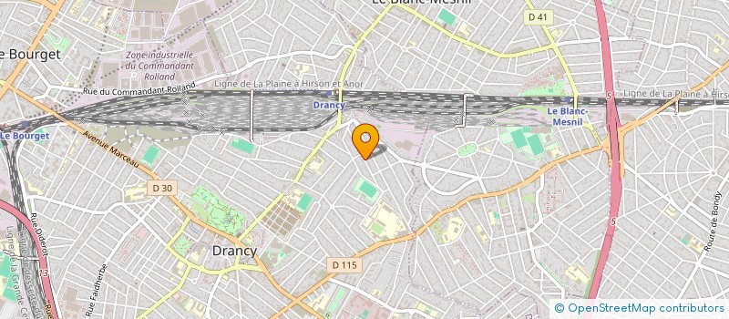 localisation de l'entreprise AR à DRANCY