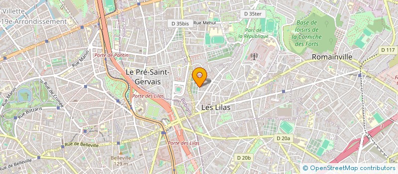 localisation de l'entreprise AR à LES LILAS