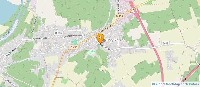 localisation de l'entreprise AR 77  QUINCY-VOISINS