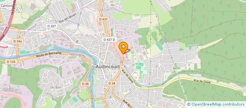 localisation de l'entreprise AR  AUDINCOURT