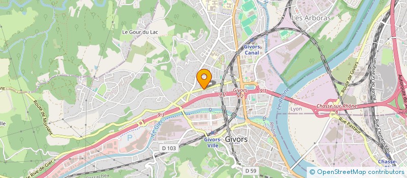 localisation de l'entreprise AR à GIVORS