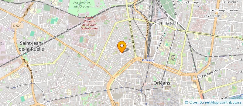 localisation de l'entreprise AR - ARCHITECTES ASSELIN - ROUSSELET à ORLEANS