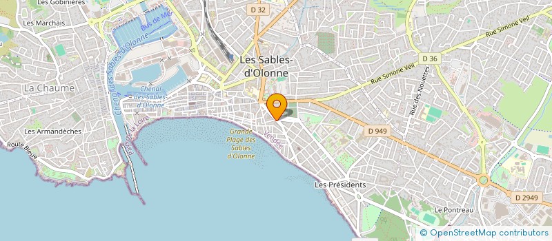 localisation de l'entreprise AR AUDINEAU à LES SABLES-D'OLONNE