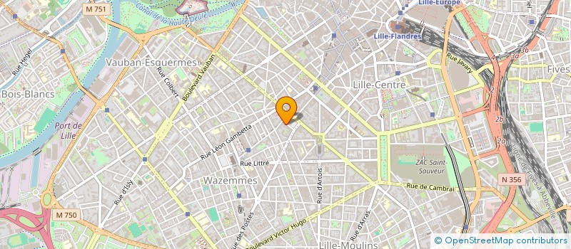 localisation de l'entreprise AR&B ARCHITECTES à LILLE
