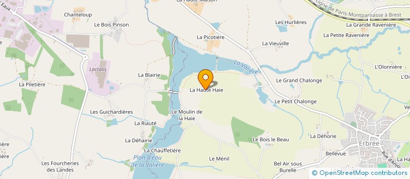 localisation de l'entreprise AR BARADOZ à ERBREE