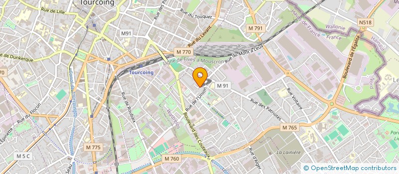 localisation de l'entreprise AR BATIMENT à WATTRELOS