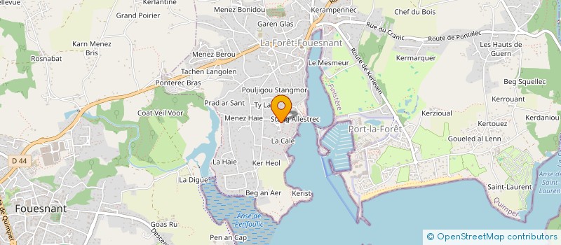 localisation de l'entreprise AR BLEIZ à LA FORET-FOUESNANT