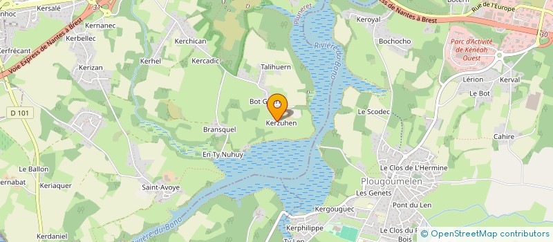 localisation de l'entreprise AR BREC'H VOR  PLUNERET