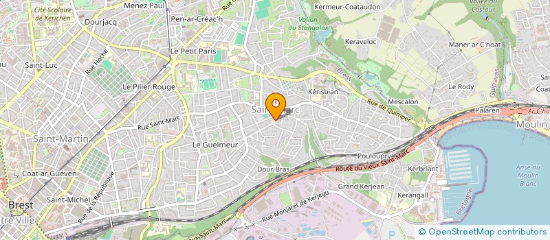 localisation de l'entreprise AR BRUG  BREST