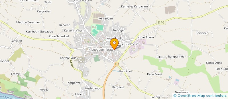 localisation de l'entreprise AR C'HASTEL  PLOUGUERNEAU