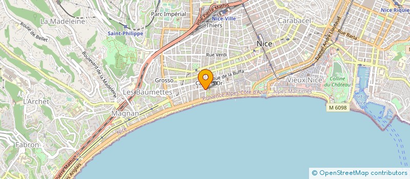 localisation de l'entreprise AR.CAM.GE IMMOBILIER à NICE