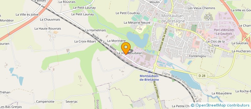 localisation de l'entreprise AR'CAPREM  MONTAUBAN-DE-BRETAGNE