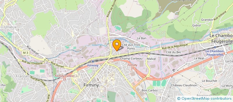 localisation de l'entreprise AR-CEO  FIRMINY