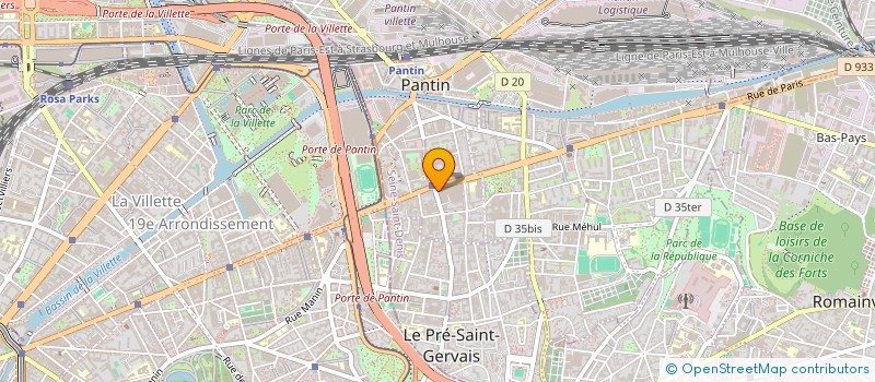 localisation de l'entreprise AR COMPETENCES à PANTIN