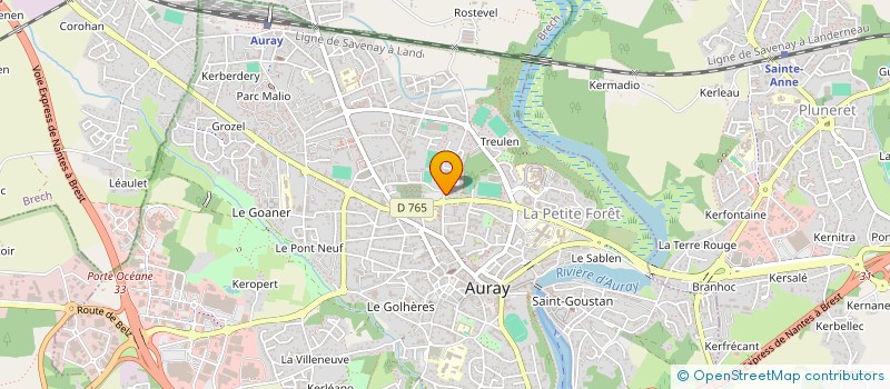 localisation de l'entreprise AR CONSTRUCTIONS à AURAY