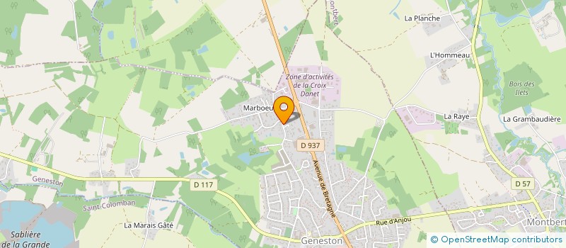 localisation de l'entreprise AR CREA FACADES  GENESTON