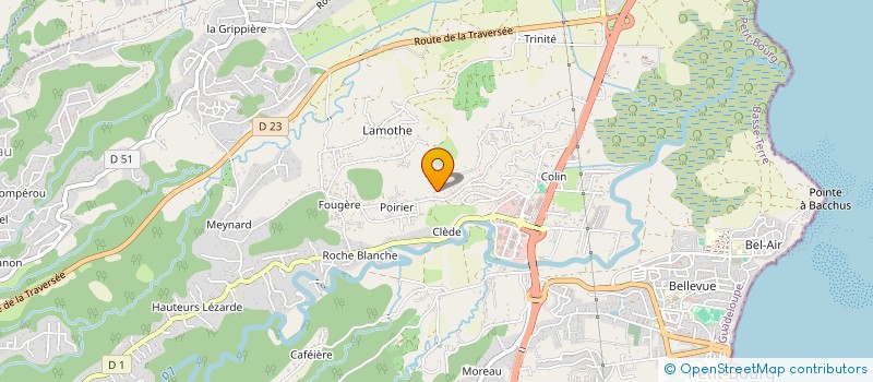 localisation de l'entreprise AR DCO à PETIT-BOURG