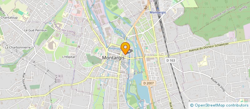 localisation de l'entreprise AR DECO à MONTARGIS