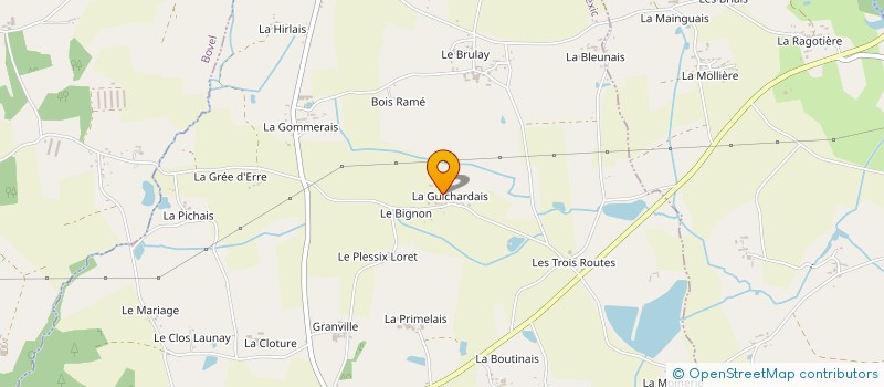 localisation de l'entreprise AR DECO  LA CHAPELLE-BOUEXIC