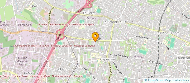 localisation de l'entreprise AR'ELEC  MERIGNAC