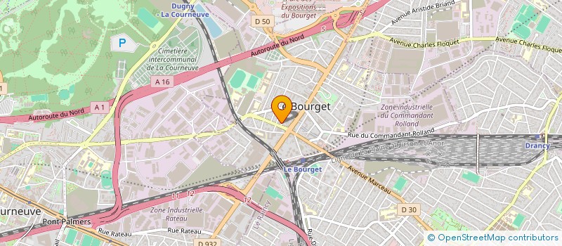 localisation de l'entreprise AR ELEC à LE BOURGET
