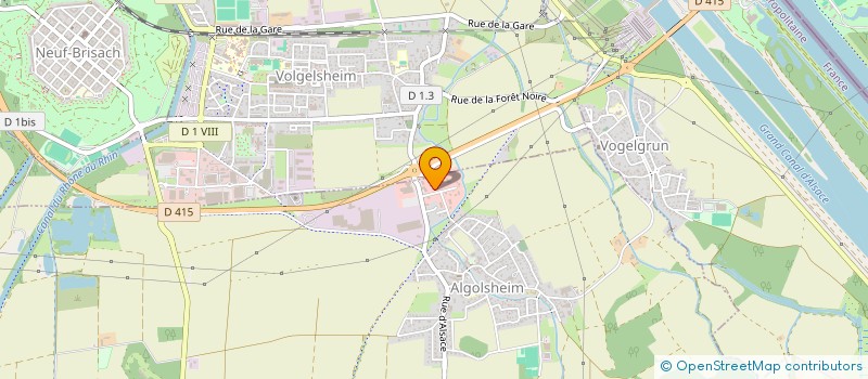 localisation de l'entreprise AR' ET PARQUET  ALGOLSHEIM