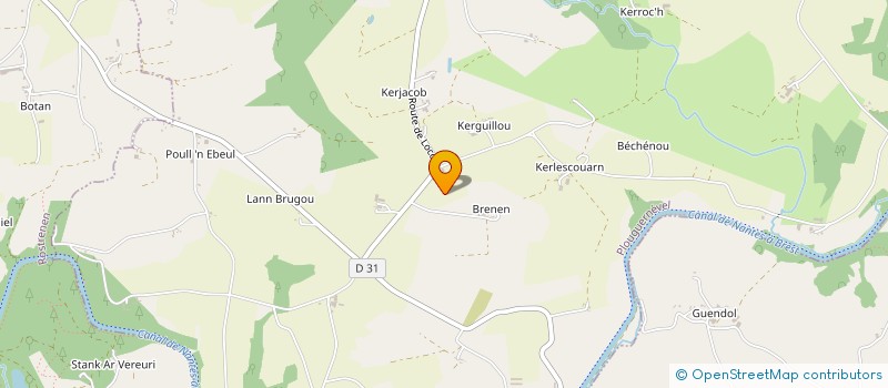 localisation de l'entreprise AR FALC'HER à KERGRIST-MOELOU