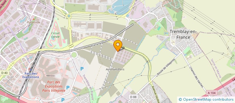 localisation de l'entreprise AR FRANCE INVEST (ARFI) à TREMBLAY-EN-FRANCE
