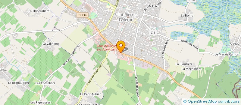 localisation de l'entreprise AR FRUITS à SAINT-PIERRE-D'OLERON