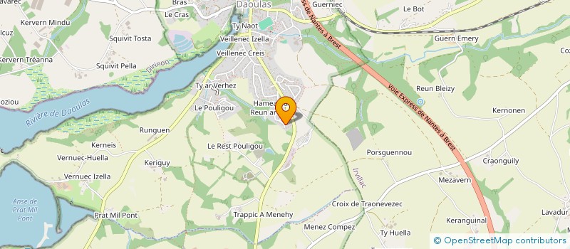 localisation de l'entreprise AR GALL MAITRISE D'UVRE  DAOULAS