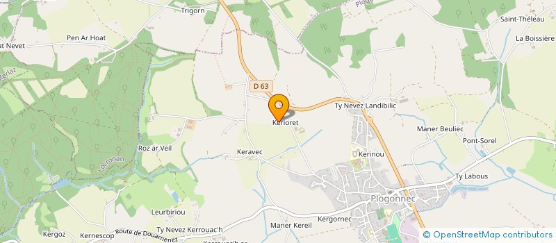 localisation de l'entreprise AR GAZED VEN  PLOGONNEC