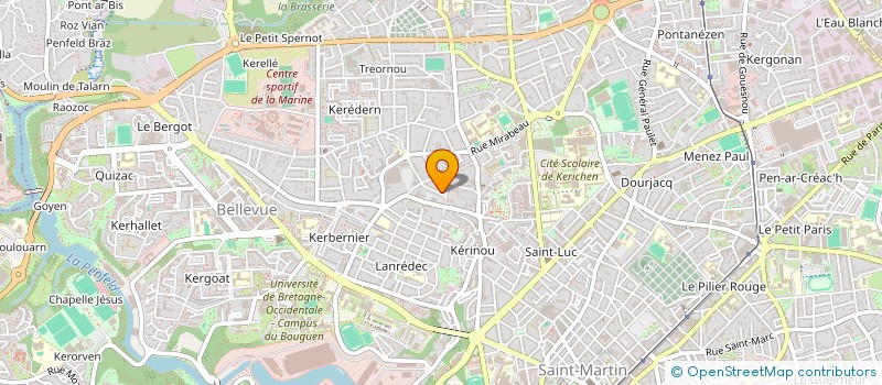 localisation de l'entreprise AR GEGIN à BREST