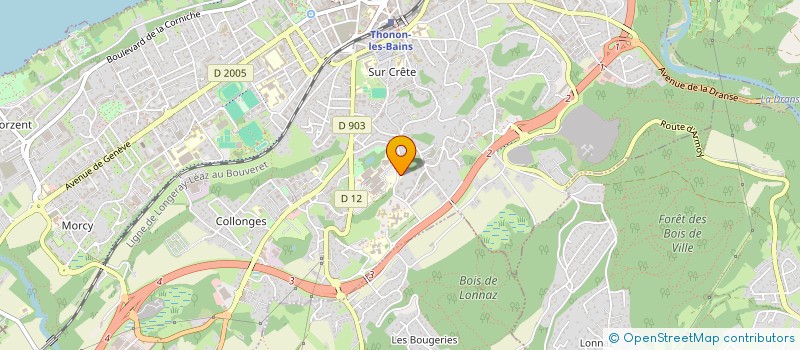 localisation de l'entreprise AR GESTION RENOVATION & JARDIN à THONON-LES-BAINS