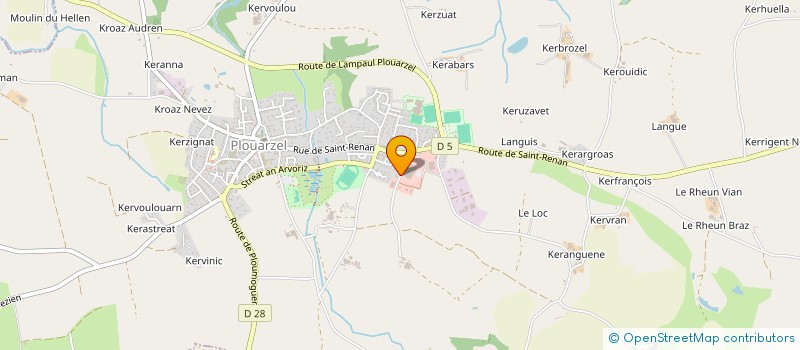 localisation de l'entreprise AR GIZELL KOAD à PLOUARZEL