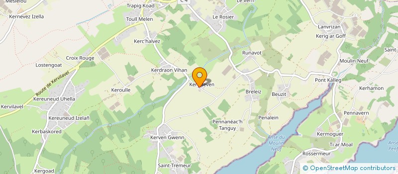 localisation de l'entreprise AR GROAZ DU - FINISTERE  PLOUGASTEL-DAOULAS