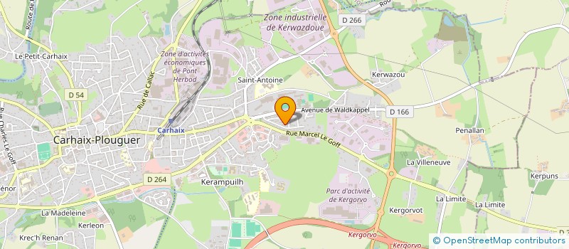 localisation de l'entreprise AR GWAREMM à CARHAIX PLOUGUER