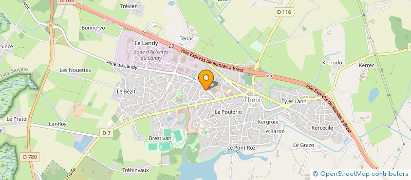 localisation de l'entreprise AR GWENAN à THEIX-NOYALO