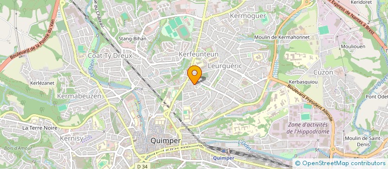 localisation de l'entreprise AR GWEZ KASHI  QUIMPER