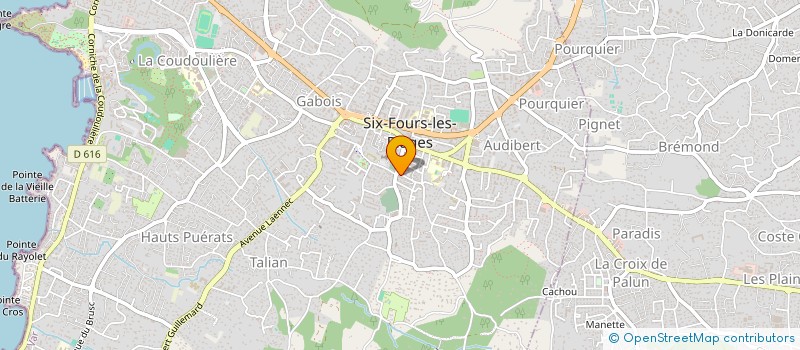 localisation de l'entreprise AR'IMAGE à SIX-FOURS-LES-PLAGES