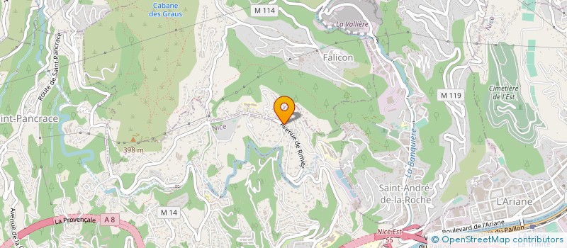localisation de l'entreprise AR IMMOBILIER à NICE