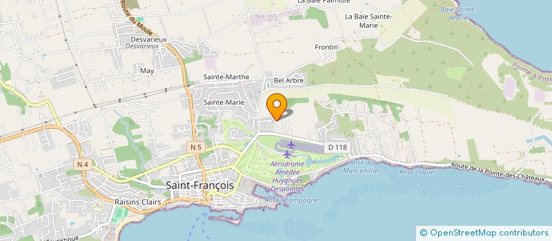 localisation de l'entreprise AR IMMOBILIER à SAINT-FRANCOIS