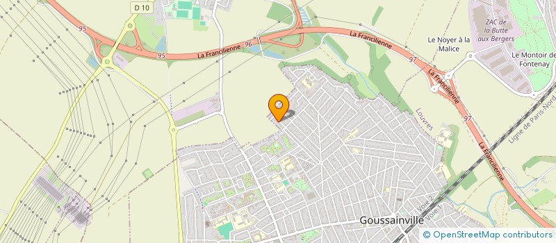 localisation de l'entreprise AR IMMOBILIER à GOUSSAINVILLE