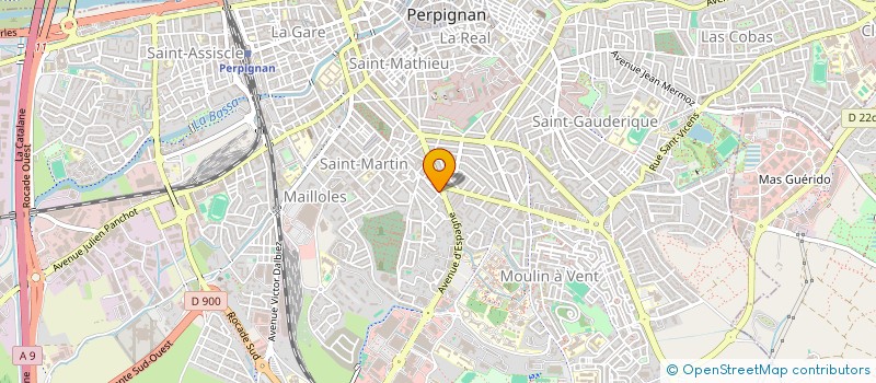 localisation de l'entreprise AR INTERNATIONAL à PERPIGNAN