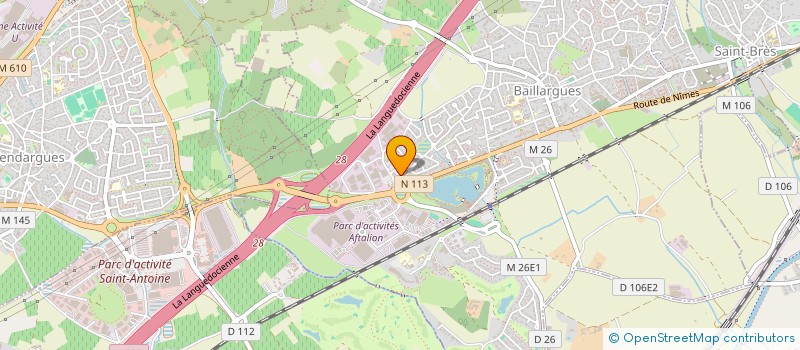localisation de l'entreprise AR INVEST à BAILLARGUES