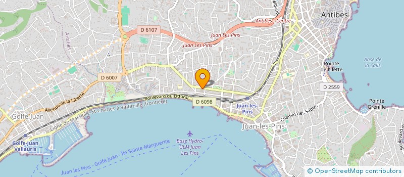 localisation de l'entreprise AR INVEST FORMATION à ANTIBES