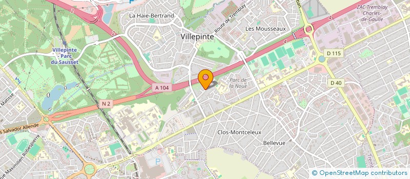 localisation de l'entreprise AR INVESTISSEMENT à VILLEPINTE