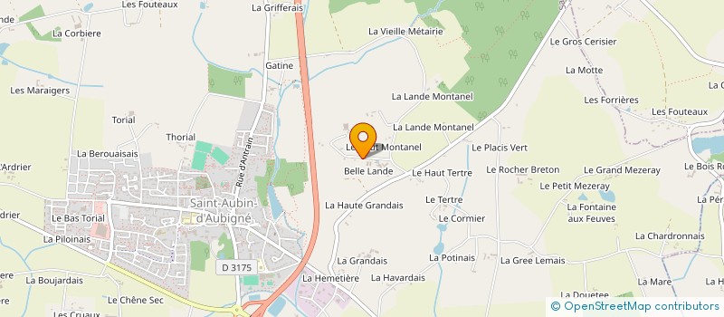 localisation de l'entreprise AR LANN à SAINT AUBIN D'AUBIGNE