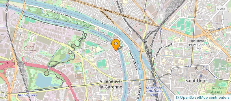 localisation de l'entreprise AR-LOGISTIK à VILLENEUVE-LA-GARENNE