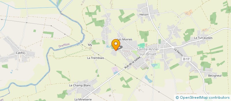 localisation de l'entreprise AR MACONNERIE  SAINTE-ANNE-SUR-BRIVET